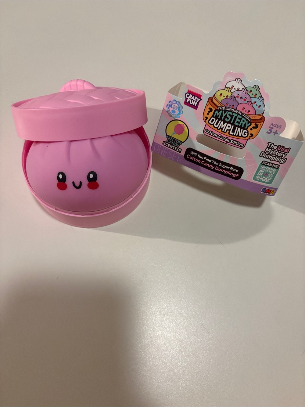 Crazy Fun RMS Mystery Dumpling Cotton Candy Edition Pink Squishy 🥟🩷